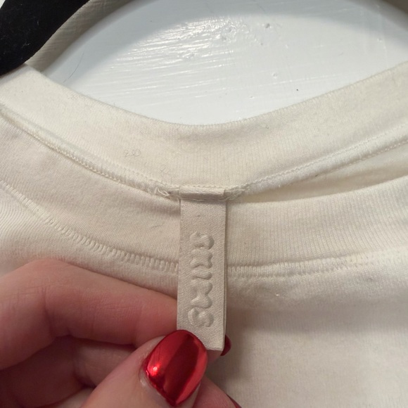 Skims Cotton Jersey T-Shirt Bone Size Small - Picture 3 of 6